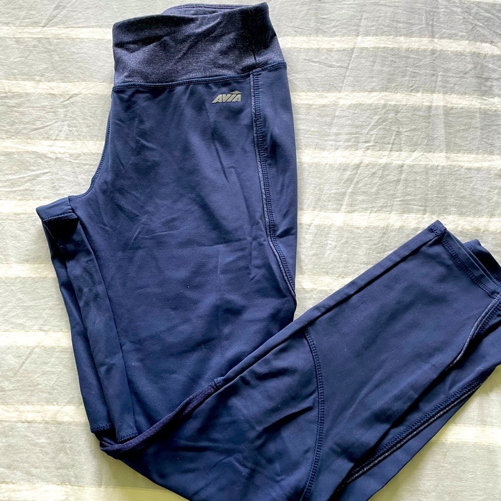 Avía active leggings - navy blue - full length